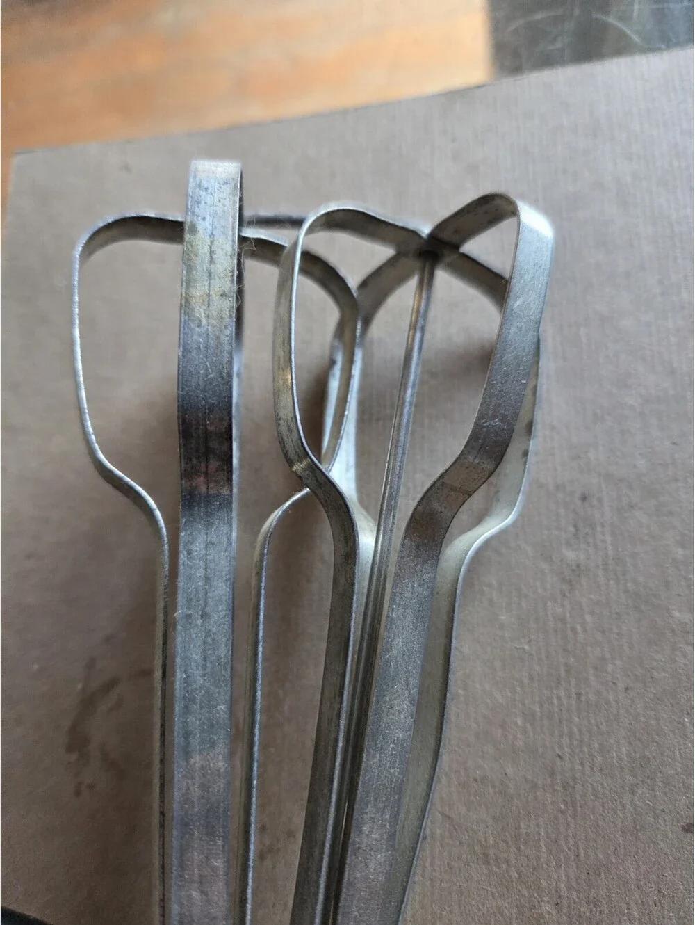 Vintage Ekco Best Egg Beater Hand Held Mixer Stainless Steel Black Handle USA A8
